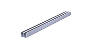 Aluminium-Mehrfach-Nutenleiste, Zeilenabstand 12 mm – 2 Zeilen