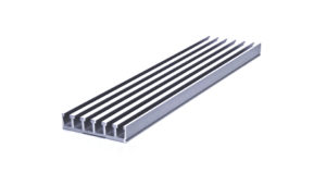 Aluminium-Mehrfach-Nutenleiste, Zeilenabstand 12 mm – 6 Zeilen