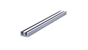 Aluminium-Mehrfach-Nutenleiste, Zeilenabstand 16 mm – 2 Zeilen