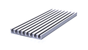 Aluminium-Mehrfach-Nutenleiste, Zeilenabstand 16 mm – 8 Zeilen